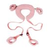 1 Set; BDSM Bed Restraints Kit; Wrist Leg Restraint System; Hand & Ankle Cuffs Bed Restraints Sex Bondage; Position Support Sling; Adjustable - Pink