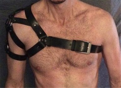 European And American Leather Belt Men's Underwear - LM039