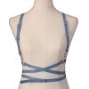 2022 Fashion Trend Women Men Gothic Handmade PU Leather Harness Belts Body Bondage Waist Straps Punk Rock Stylish Accessories - N013-Blue