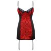 Women Sexy Red Corset Lingerie Nightwear Sleepwear Babydoll Pajamas Plus size S-6XL - Red - 4XL