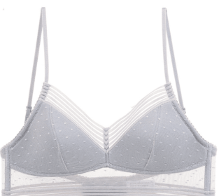 Backless Bra Invisible Bralette Thin Lace Wedding Bras Low Back Underwear Push Up Brassiere Women Seamless Lingerie Sexy BH Top - M - Grey