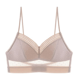Backless Bra Invisible Bralette Thin Lace Wedding Bras Low Back Underwear Push Up Brassiere Women Seamless Lingerie Sexy BH Top - M - Skin color