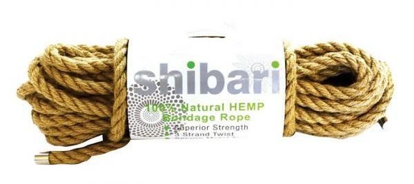 Shibari Natural Hemp Bondage Rope 32 feet - SHIBROPEHEMP10M