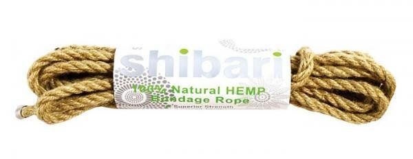 Shibari Natural Hemp Bondage Rope 5 Meters - SHIBROPEHEMP5M