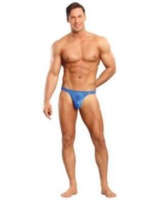 Satin Bong Thong Blue S/M - TCN-MP4420-BL-SM