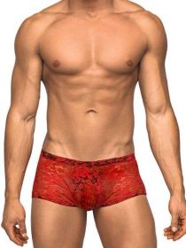 Mini Shorts Stretch Lace XL Red - MP145162REXL
