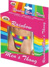 Rainbow Men&#039;s Thong One Size - HO2980