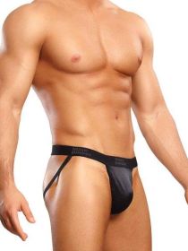 Jock Strap Satin Lycra Black Large/XL Underwear - MP390076BKLX