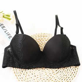Lace Sexy Lingerie Sexy Steel Ring Moderate Lift Lace Bra Ladies - 85B - Black