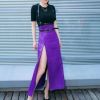 2022 Fashion Trend Women Men Gothic Handmade PU Leather Harness Belts Body Bondage Waist Straps Punk Rock Stylish Accessories - N013-Purple