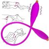 Double Head Vibrating Toy 2Bullet Vibrators Penetration Silent Women Clitoris Powerful Big Plug Anal18 Soft Masturbator Sex Toys - 1