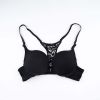 Comfortable Underwear Beautiful Back Front Buckle Adjustable Shoulder Strap Sexy Temptation Bra - 70B - Black