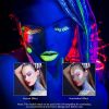 12Pcs Glow in The Dark Face Body Paint, UV Black Light Glow Makeup Kit - 12PCS