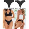 Women's Underwear Seamless Thongs, 5 Pack No Show Thong - 5PCS - M