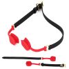 Deep Throat Blowjob Mouth Gag Expander,100% Medical Silicone Slave Gags,Bondage,Restraints,BDSM,Oral Sex Toys For Couple - Red