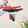 Sexy Underwear Women Fishnet Low Waist Adjustable Pant Belt Comfortable See through Lady Sexy T Back - S - Black