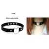 Harajuku Chocker Sexy Heart Lock Key Rivets Black Goth Punk Chokers Gothic Choker Necklace for Women Hip Hop Bondage Cosplay - Black Punk Chocker