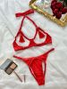 Sexy Lingerie Body Shaping Sexy Halter Tassel Seduction Underwear Set - S - Black