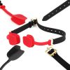 Deep Throat Blowjob Mouth Gag Expander,100% Medical Silicone Slave Gags,Bondage,Restraints,BDSM,Oral Sex Toys For Couple - Red