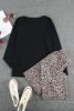 Long Sleeve Top and Leopard Print Pants Lounge Set - Leopard - S