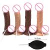 Ejaculating Realistic Spray Water Penis with Suction Cup for Women Big Dick Dildo Vagina Massager Masturbation Lesbain Sex Toy - S - Beige