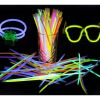 100 Pcs Glow Sticks Bulk 8" Bracelets Necklaces, Christmas, Football Party - 100pcs