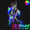 Disco Dance Whip Party 360¬∞ Swivel LED Fiber Optic Whip Rechargeable Fiber Dancing Whips Glowing Light Sparkle Flow Toys Music - CN - Pink handle - R