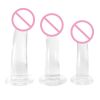 Men's Strap-on Realistic Dildo Pants for Men Double Dildos With Rings Man Strapon Harness Belt Adult Games Sex Toys - Transparent M