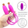 Double Head Vibrating Toy 2Bullet Vibrators Penetration Silent Women Clitoris Powerful Big Plug Anal18 Soft Masturbator Sex Toys - 1