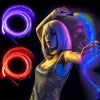 Disco Dance Whip Party 360¬∞ Swivel LED Fiber Optic Whip Rechargeable Fiber Dancing Whips Glowing Light Sparkle Flow Toys Music - CN - white