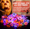 50 Pcs Halloween LED Glow Ring - Colour
