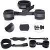 Soft Plush Collar and Handcuffs Set for Couples Sensual Play and Bondage Kit - RED