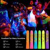 12Pcs Glow in The Dark Face Body Paint, UV Black Light Glow Makeup Kit - 12PCS
