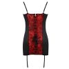 Women Sexy Red Corset Lingerie Nightwear Sleepwear Babydoll Pajamas Plus size S-6XL - Red - 4XL