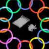 100 Pcs Glow Sticks Bulk 8" Bracelets Necklaces, Christmas, Football Party - 100pcs