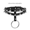 Harajuku Chocker Sexy Heart Lock Key Rivets Black Goth Punk Chokers Gothic Choker Necklace for Women Hip Hop Bondage Cosplay - cn0433p01