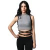 Personalised Fashion Bondage Waistband Leather One Piece Body Bracelet - Black