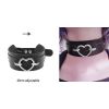 Harajuku Chocker Sexy Heart Lock Key Rivets Black Goth Punk Chokers Gothic Choker Necklace for Women Hip Hop Bondage Cosplay - cn0408p01