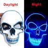 Halloween Mask LED Light up Costumes Scary Mask for Party Supplies - blue