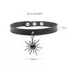 Harajuku Chocker Sexy Heart Lock Key Rivets Black Goth Punk Chokers Gothic Choker Necklace for Women Hip Hop Bondage Cosplay - cn0435p01